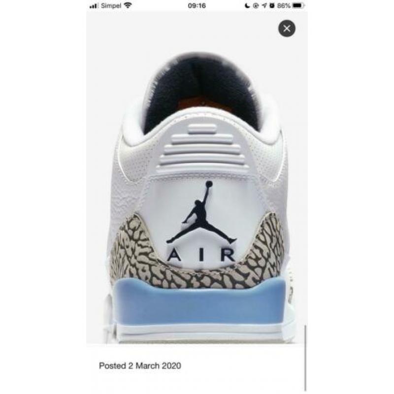 Air Jordan 3 UNC US10 EU44