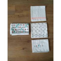 Laken ledikant en wiegje (3x) Prenatal