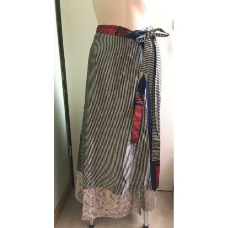 Omslag rok vintage one size print retro hippie goa boho