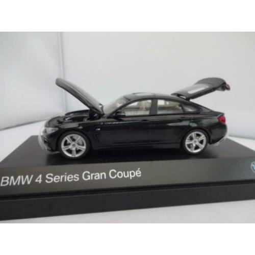 BMW 4 Gran Coupe Black van Kyosho 80422348790 voor BMW 1/43