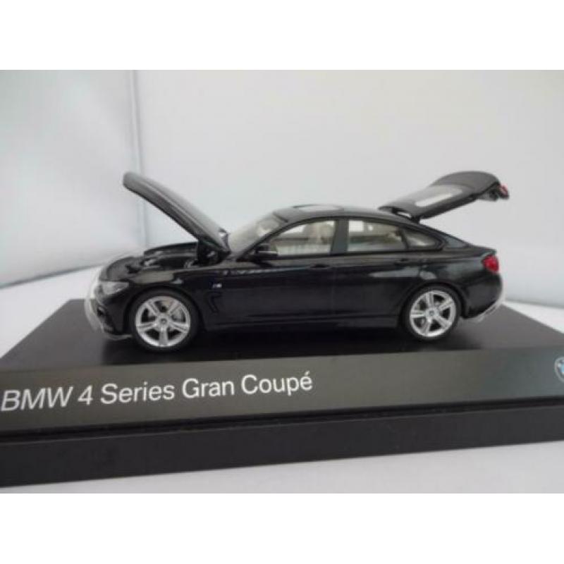 BMW 4 Gran Coupe Black van Kyosho 80422348790 voor BMW 1/43