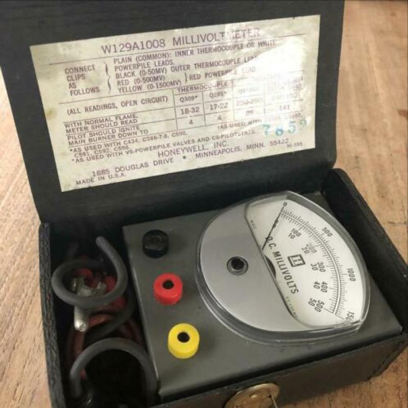Millivoltmeter voor cv? Honeywell