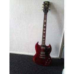Vintage VS6 Icon Distressed Cherry Red SG
