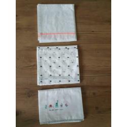 Laken ledikant en wiegje (3x) Prenatal