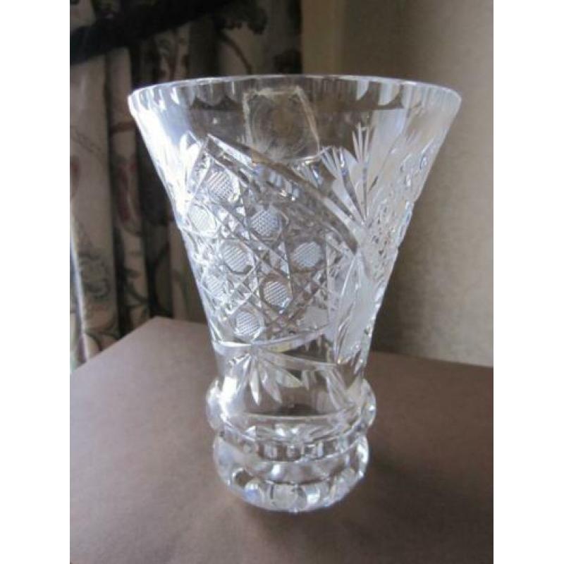 Mooie russische kristal vaas - loodkristal