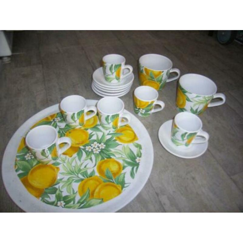 Nieuw mooi servies kop en schotel romana uit italy