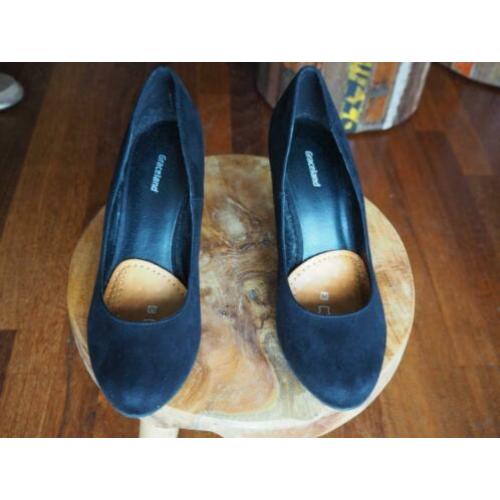 GRACELAND, zwart suède pumps, maat 41.