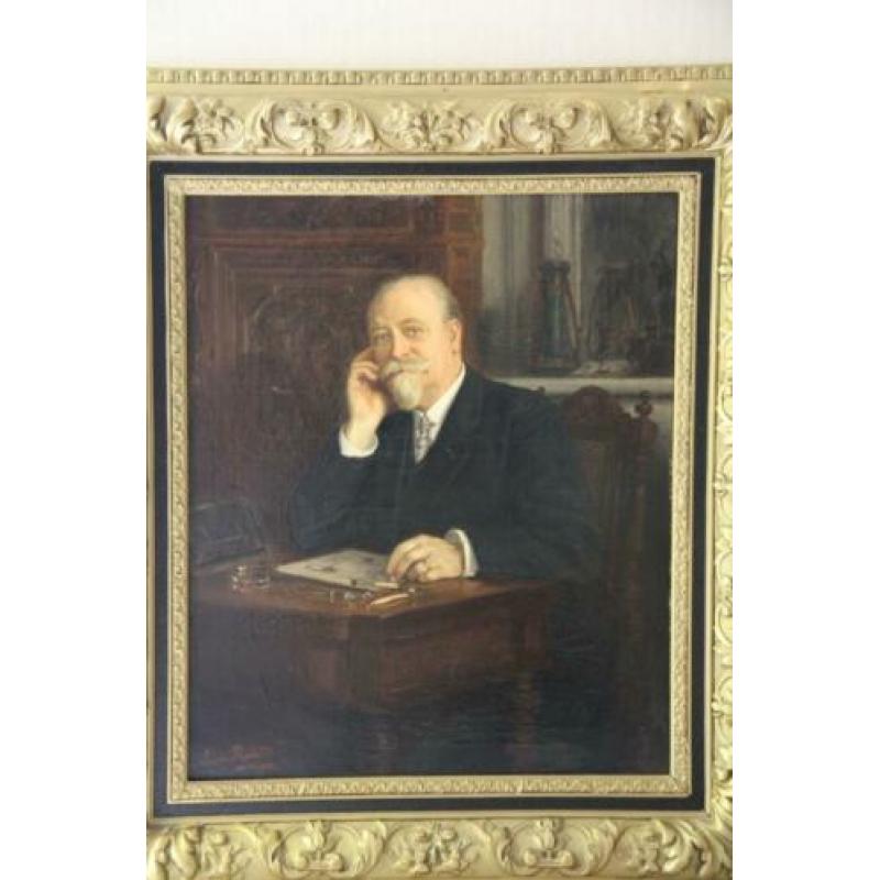 Schilderij van Léonie Michaud (1873) portret Charles Plumet