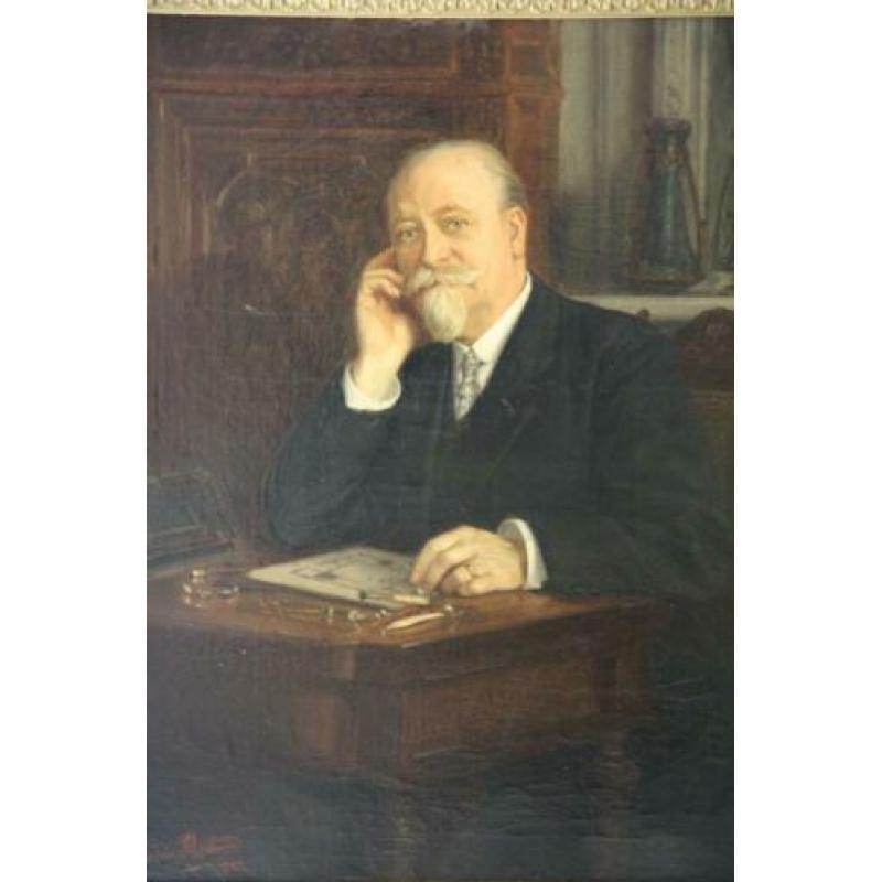 Schilderij van Léonie Michaud (1873) portret Charles Plumet