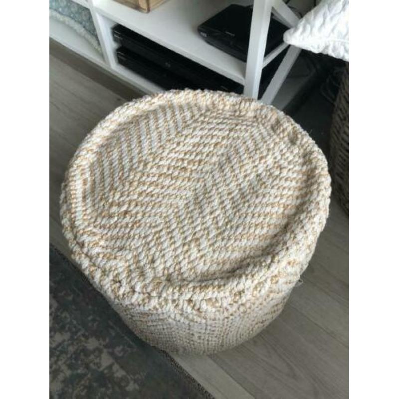 Rivièra maison poef in goud/gele kleur