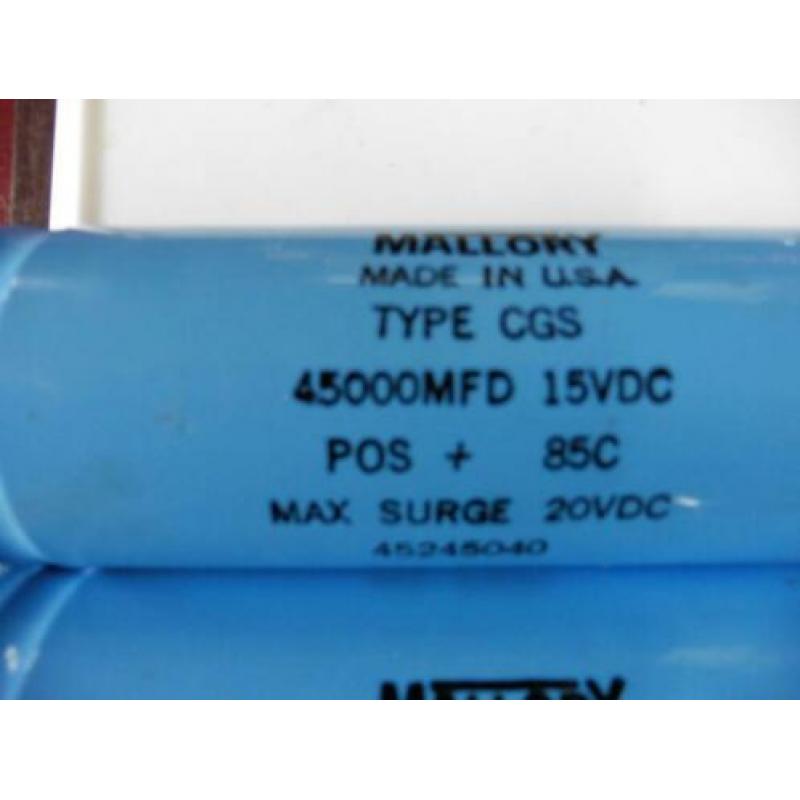 condensator 3 stuks mallory schroef condensator