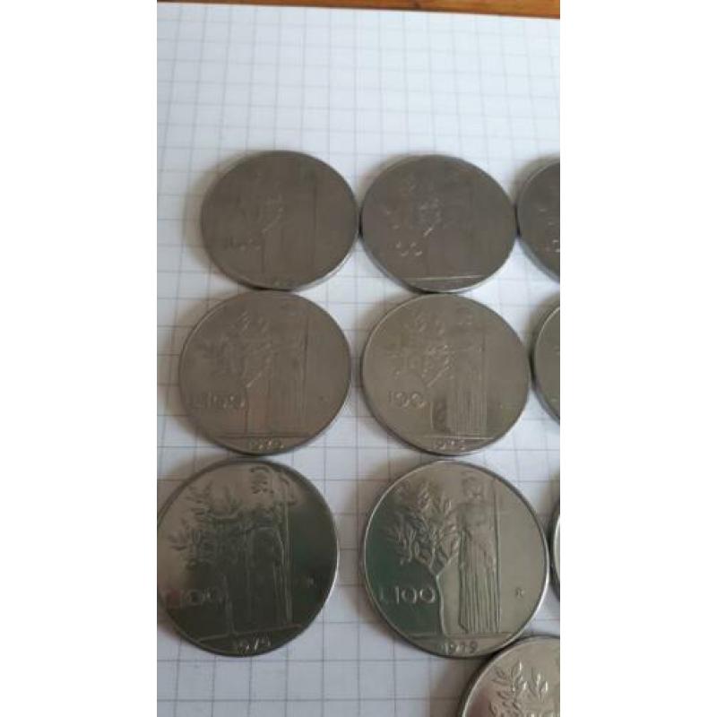 Italië 100 lire 17 stuks