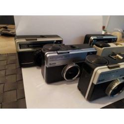 5 mooie oude analoge kodak instamatic camera's