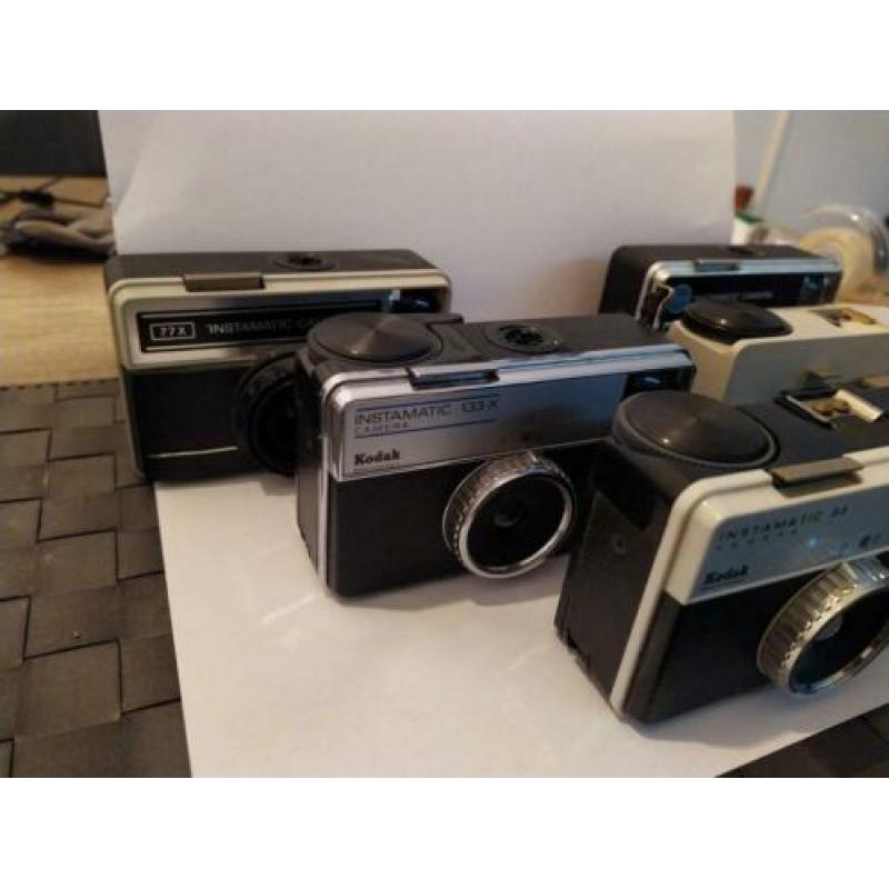 5 mooie oude analoge kodak instamatic camera's