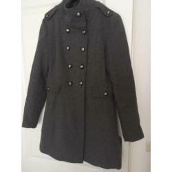 Te Koop grijze VERO MODA dames winterjas/tussenjas maat L