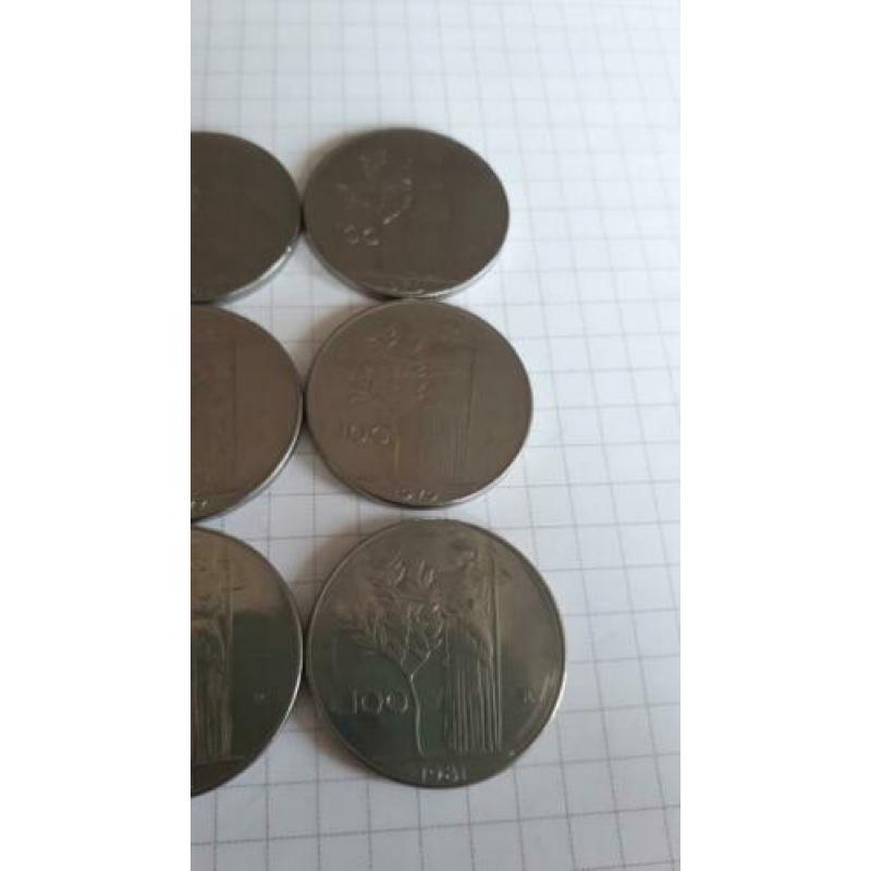 Italië 100 lire 17 stuks