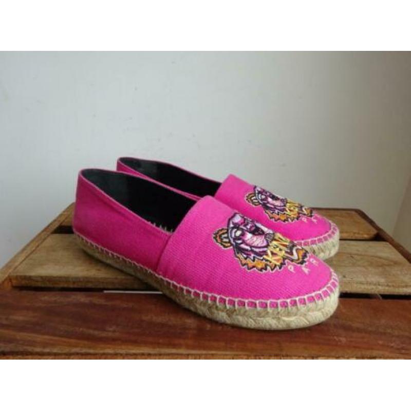 KENZO espadrilles ZGAN!! maat 37 instappers roze