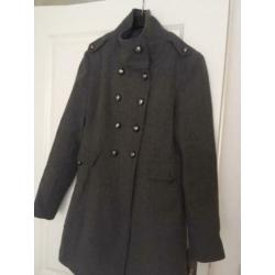 Te Koop grijze VERO MODA dames winterjas/tussenjas maat L