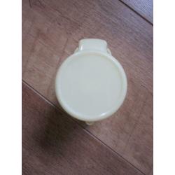 TUPPERWARE melkkannetje - suikerpotje - geel
