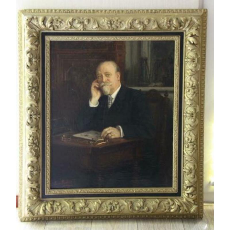 Schilderij van Léonie Michaud (1873) portret Charles Plumet
