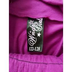 WNDR GIRLS fuchsia top met pailletten maat 122/128 (PB256)