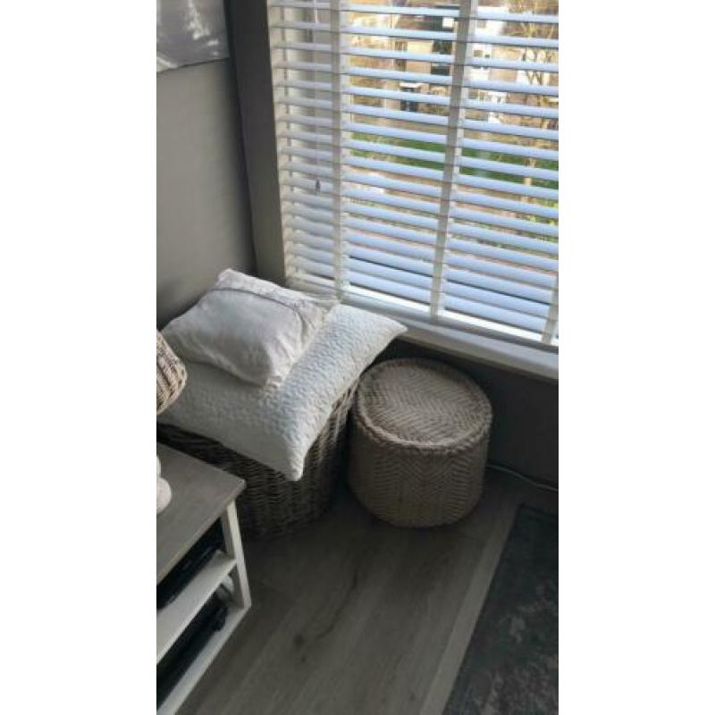 Rivièra maison poef in goud/gele kleur