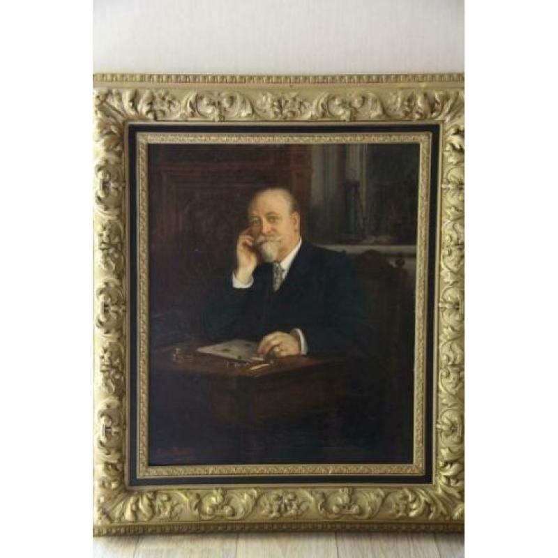 Schilderij van Léonie Michaud (1873) portret Charles Plumet