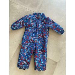 Skipak overal winter unisex maat 86/92 gevoerd