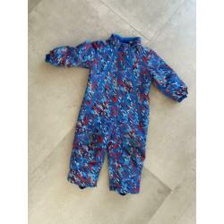 Skipak overal winter unisex maat 86/92 gevoerd