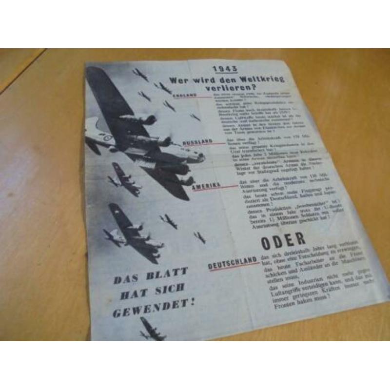 2 x Propaganda uit de lucht. 1943 en 1945