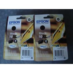 Epson 2 x zwart, 2 x blauw, 2 x rood per stuk te koop