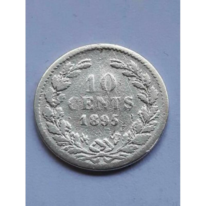 10 Cent 1895 Schaars Zilver (3)
