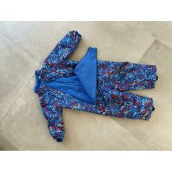 Skipak overal winter unisex maat 86/92 gevoerd
