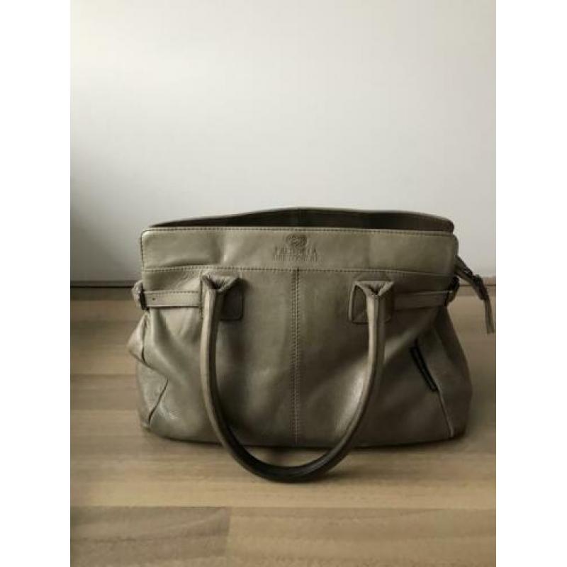 Tas/handtas beige Fred de la Bretoniere