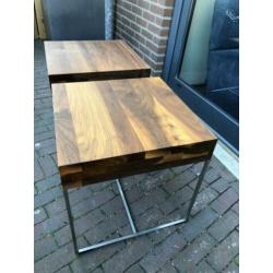 Nieuw 2 massief noten Bert plantagie Buddy bijzettafel tafel