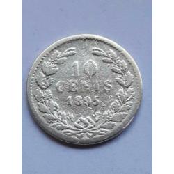 10 Cent 1895 Schaars Zilver (3)