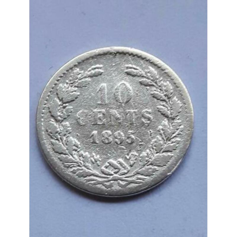 10 Cent 1895 Schaars Zilver (3)