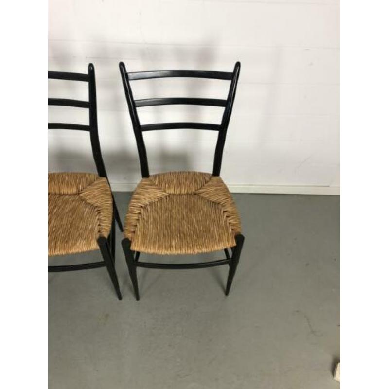 4 prachtige originele chiavari spinetto stoelen, gemerkt