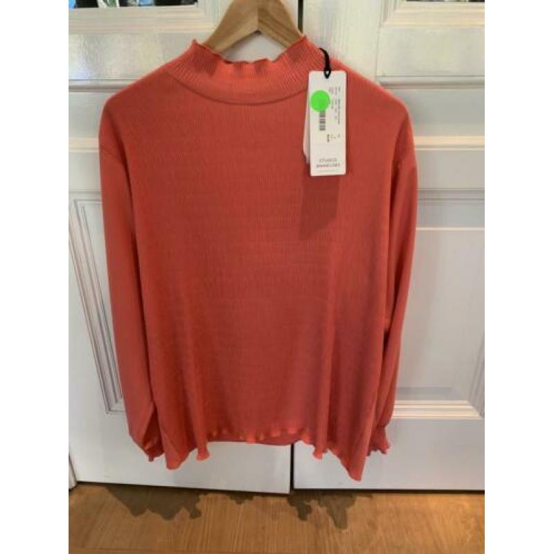 Daisy satin smoq blouse Studio Anneloes maat L • NIEUW