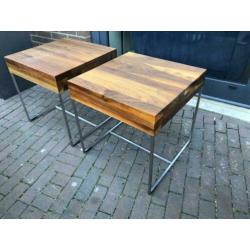 Nieuw 2 massief noten Bert plantagie Buddy bijzettafel tafel