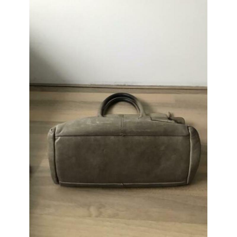 Tas/handtas beige Fred de la Bretoniere