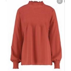 Daisy satin smoq blouse Studio Anneloes maat L • NIEUW