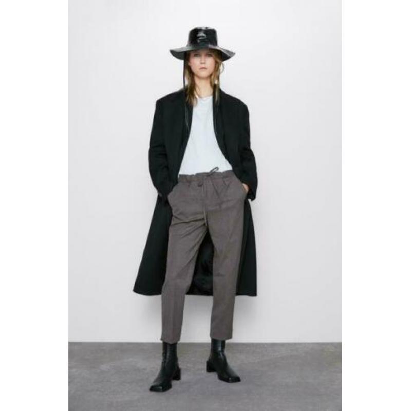 Zara geruite broek mt 40 bruin grijs