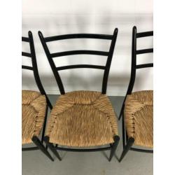 4 prachtige originele chiavari spinetto stoelen, gemerkt