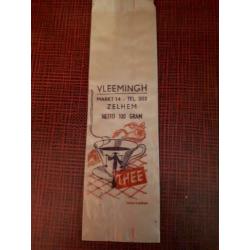Oude koffie en thee verpakkingen