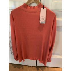 Daisy satin smoq blouse Studio Anneloes maat L • NIEUW