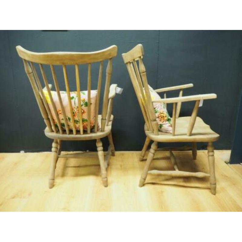 Vintage houten spijlenstoel pastoe stijl 1 stuk