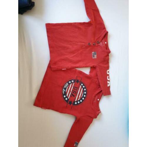 2 rode name it shirts maat 56