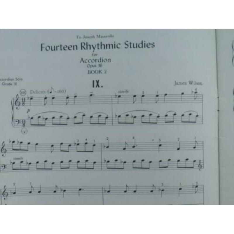 Accordeon ritme studie deel 1+2 james wilson