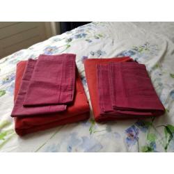 Dekbedovertrek - 240 x 220 - rood (2x)